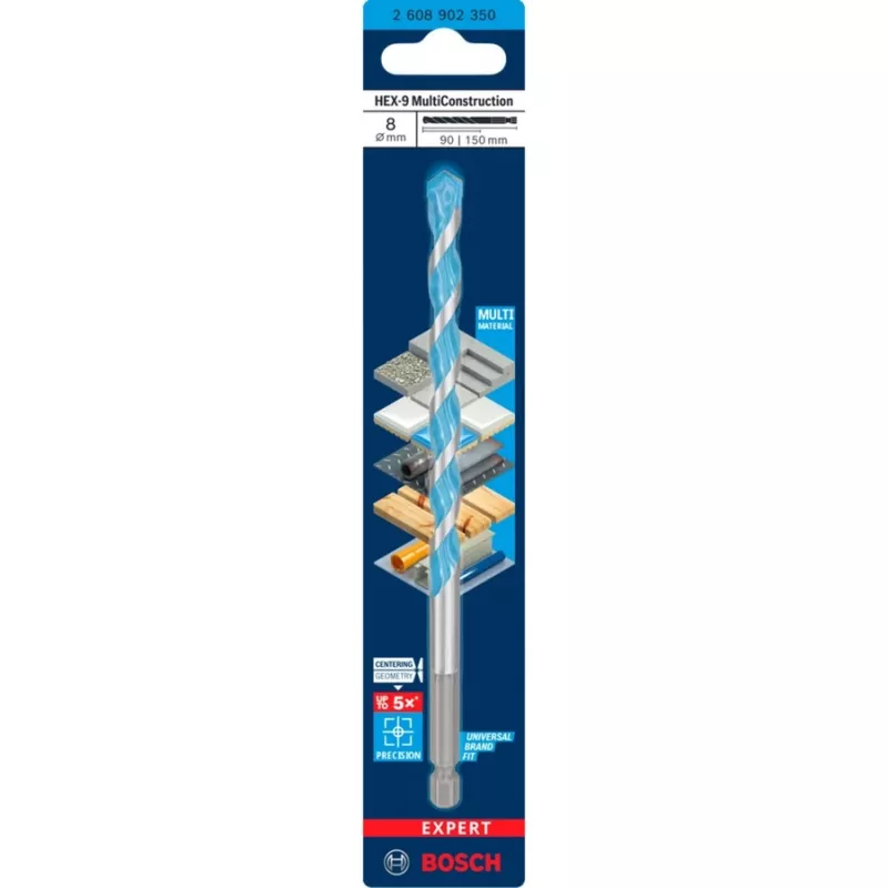 Puitera Bosch Expert HEX-9 Multi Construction 8 mm
