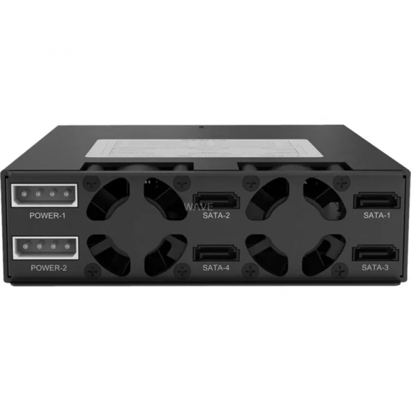 ICY DOCK - ToughArmor - MB994SP-4S - Backplane SAS/SATA II, salveta, 4x SAS/SATA 2,5 tolli sisemine kuni 4x SATA host - Alumiinium - must - SAS/SATA 6 Gbit/s - 40 mm ventilaator