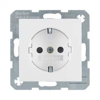 Pistikupesa tüüp F berker 47231909, 16 A, 250 V, valge, plastkorpus