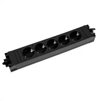 BACHMANN STEP BASE 5x maandatud pistikupesa, must (906.18821)