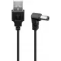 Goobay USB-alalisvoolukaabel 5,5 x 2,1 mm, 1,5 m, must – toiteedastuseks USB-A-pordist alalisvooluseadmetele (55159)