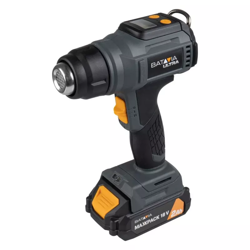 Cordless Heat Gun Batavia B.V. 18V with Digital LCD Display (aku and charger not included)