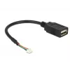 USB-kaabel DeLOCK 84834 USB 2.0 0,15 m Must