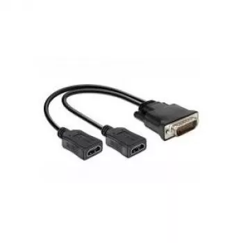 Video kaabliadapter DeLOCK 65280 0.25 m DMS 2 x HDMI Must