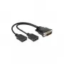 Video kaabliadapter DeLOCK 65280 0.25 m DMS 2 x HDMI Must