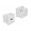 Toitepistikupesa USB-A DELOCK 81311, valge, 100–240 V, 0,5 A, LED-toiteindikaator, plastkorpus