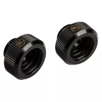 Adapter G1/4-tolline väline keere 14 mm kõvale torule, BitsPower Touchaqua TA-FH14-GB, 2 tk, must