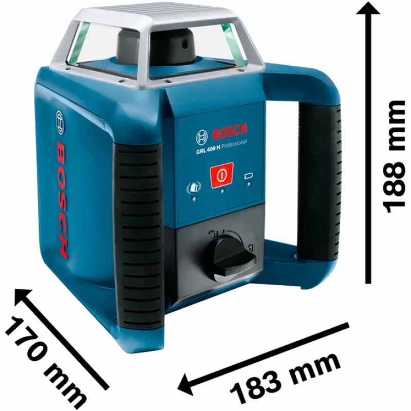 Bosch GRL 400 H Professional pöörlev nivelliir 400 m 635 nm (< 1 mW)