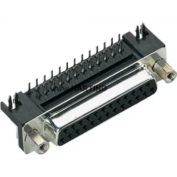 Harting D-SUB pin header 90 ° kontaktide arv: 25 Jootmine 09 68 363 5812 1 tk (09 68 363 5812)