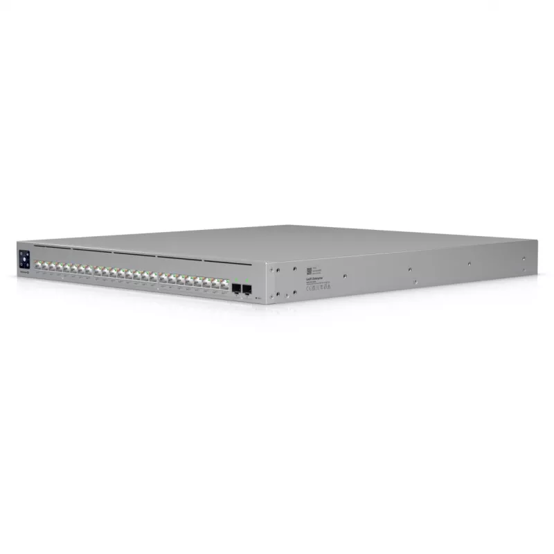 Võrgulüliti Ubiquiti UniFi ECS-24-POE — hallatav L2/L3, 24× 10G RJ-45, PoE, 1U, hall