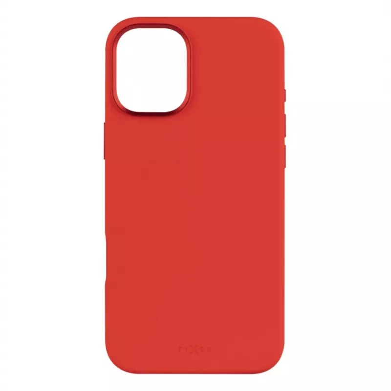 Tagakaas FIXED Apple iPhone 16 Plus — MagFlow vedelsilikoon, punane