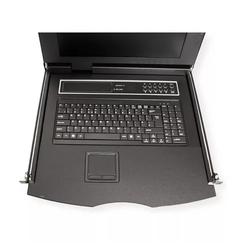 Rack-konsool VALUE 26.99.0163 — 17 tolli (43,2 cm) 1280×1024, USB klaviatuur ja hiir, 1U, must