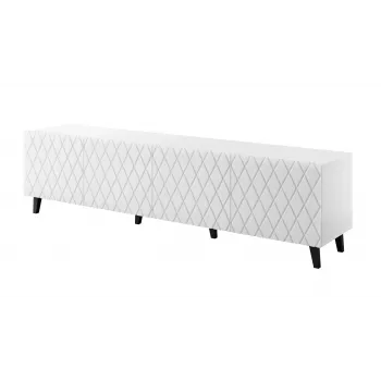 TV-kapp cama meble ASTI 200×42×52 cm valge matt