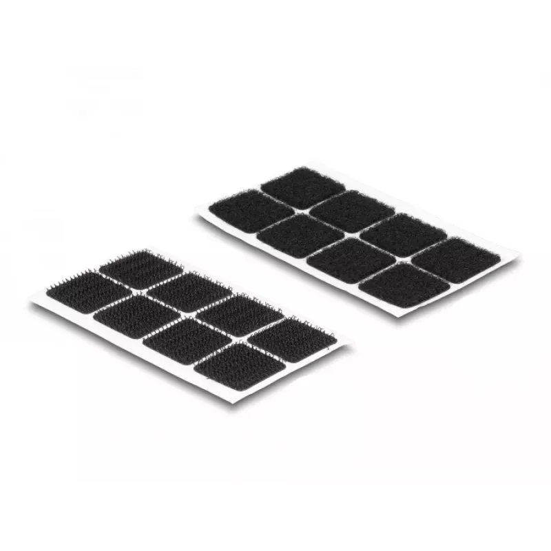 DeLOCK takja- ja aasatäpid ruudukujulised isekleepuvad 64 tk must
