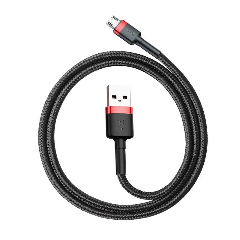 Micro USB-kaabel Baseus Cafule 1.5A 2m (punane ja must)
