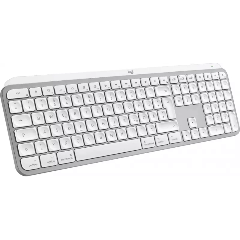 Logitech MX Keys S for Mac klaviatuur kontor RF juhtmevaba + Bluetooth QWERTZ saksa alumiinium valge