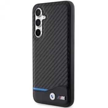 BMW | BMHCS23FE22NBCK | Tagakaas | Samsung | Galaxy S23 FE | Nahk Carbon | Must