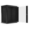 Lanberg seinapaigaldatav paigaldusrack-kapp 19'' 15U 600x450mm must (klaasuks)