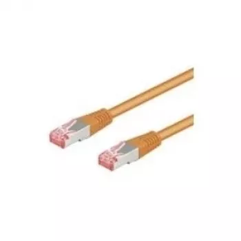 Wentronic Goobay CAT 6 paigalduskaabel, S/FTP (PiMF), oranž, 3 m - LSZH halogeenivaba, vask (93473)
