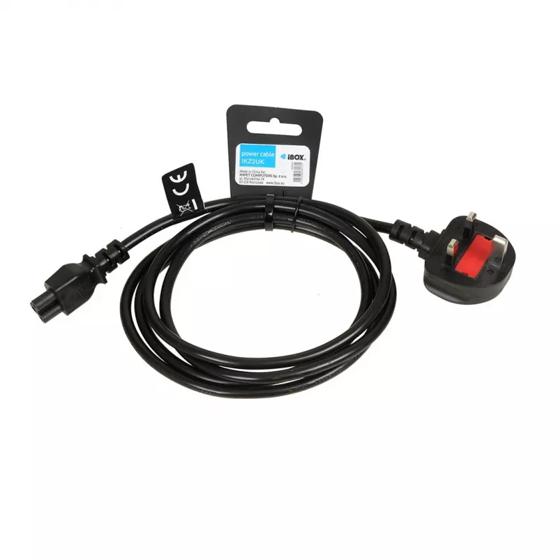Toitekaabel IBOX Clover VDE 1,8m UK-pistikuga