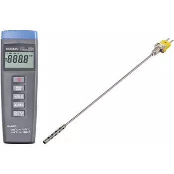 VOLTCRAFT K101 + TP 201 temperatuurimõõteriist -200 kuni +1370 °C, sondi tüüp K