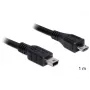 USB-kaabel DeLOCK 83177 1m Micro-USB B Mini-USB B Must