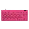 Mänguklaviatuur Logitech G 920-013249 USB AZERTY Prantsuse Roosa Tenkeyless