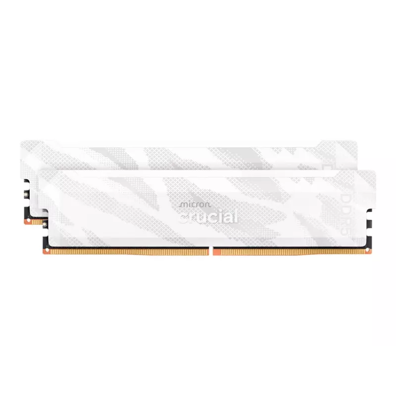 Crucial Pro OC 32GB (2x16GB) DDR5 PC5-48000C32 6400MHz Dual Channel Kit - Valge