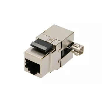 Keystone jack Extralink CAT6 STP RJ45, emane, terasevärvi, 1 tk
