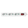 Pikendusjuhe LogiLink LPS230 1.5 m 3 vahelduvvoolupesaga siseruumidesse valge