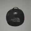 Duffel bag The North Face Base Camp S — 50 L, nailon/polüester, must/valge
