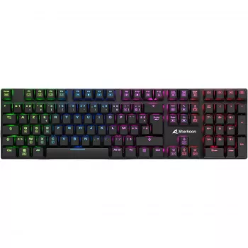 PureWriter RGB, mänguklaviatuur must, FR-paigutus, Kailh Choc Low Profile Blue