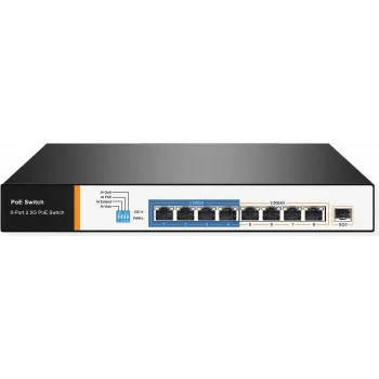 Võrgulüliti VALUE 21.99.1189 2.5G Ethernet 8 Ports PoE 1U Must