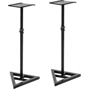 Monitorialus Omnitronic MO-5 kahele monitorile, kõrgusreguleeritav, lauakinnitus