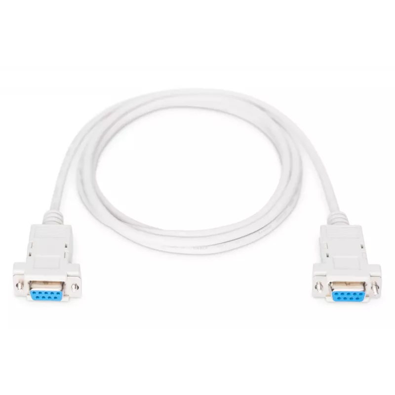Assmann Zero-Modem ühenduskaabel. D-Sub9 F/F. 1,8 m. klappkestad. beež (AK-610100-018-E)