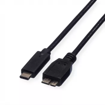 ROLINE - USB-kaabel - Micro-USB 3.0 Type B (M) USB Type C (M) - 1 m - must (11.02.9006)