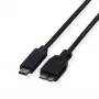 ROLINE - USB-kaabel - Micro-USB 3.0 Type B (M) USB Type C (M) - 1 m - must (11.02.9006)