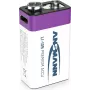 Ansmann ANS 1315-0005 - Li-ion akupatarei 9V plokk 340 mAh 9 V 1 tk - Laetav aku