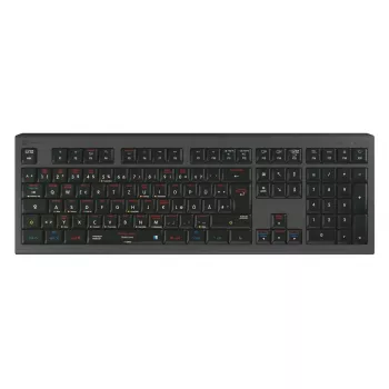 Logickeyboard LKB-OSX-A2M-DE klaviatuur USB QWERTZ saksa must (LKB-OSX-A2M-DE)