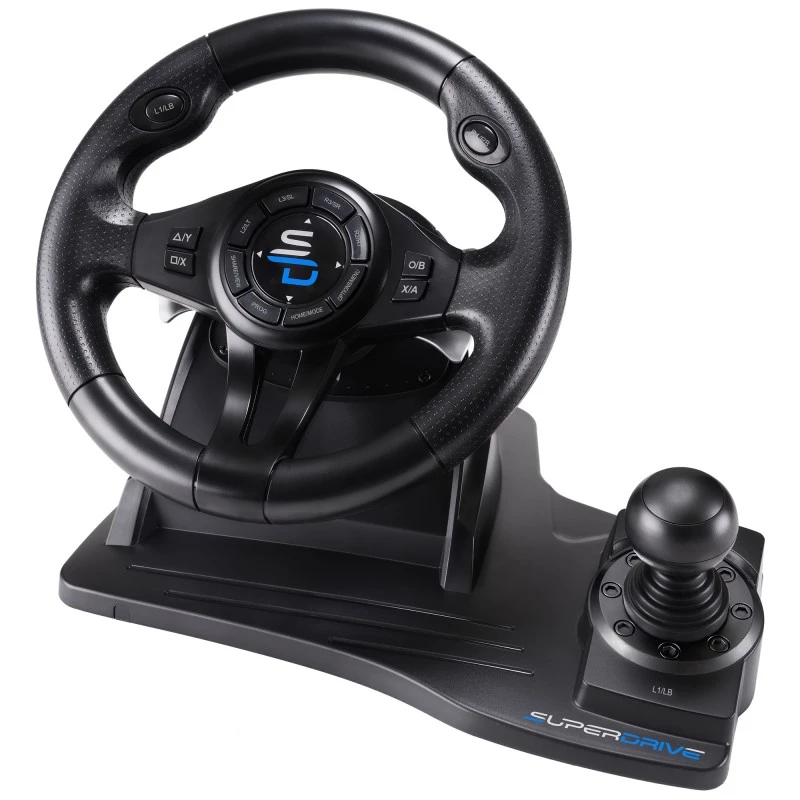 Subsonic SA5596-NG mängukontroller must USB rool pedaalid 270°