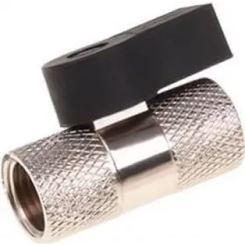 Alphacool 2-suunaline kuulkraan G1/4 - Chrome (17353)