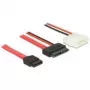 SATA-kaabel DeLOCK 84791 0,7 m SATA 13-kontaktiline SATA 7-kontaktiline + Molex