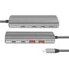 LogiLink USB 3.2 Gen2 jaotur 7+1 pordiga 2x USB-A 5x USB-C PD 100W alumiinium