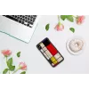 Nutitelefoni ümbris iKins iPhone XS Max mudelile Mondrian Must – kaitsev kate, kõva kest