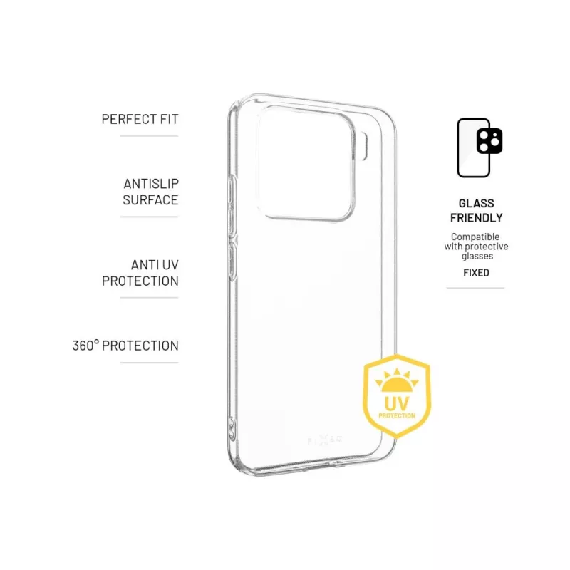 Fixed Story AntiUV | Tagakaas | Xiaomi | 15 | TPU | Läbipaistev