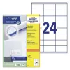 Universaalsed sildid 70x35mm InkjetLaserCopy A4 100 lehte 2400 tk Valge