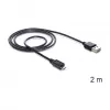 USB-kaabel DeLOCK EASY-USB 2.0-A Micro-B 2 m