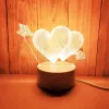 Öölamp Extralink HOME 3D optiline illusioon “Pierced Hearts” USB voodilamp