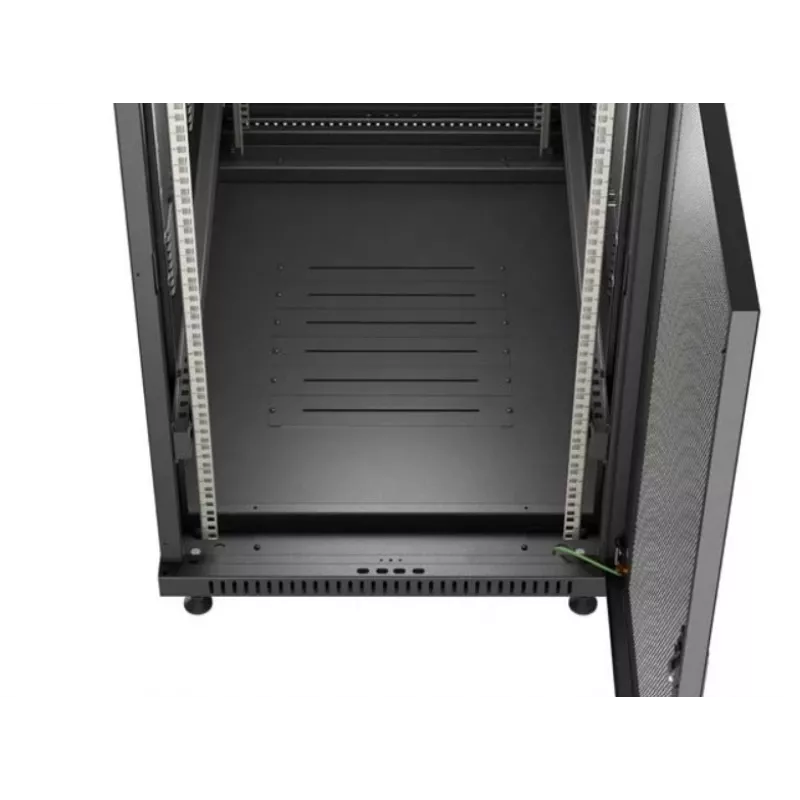 19-tolline riiulikapp LANBERG FF01-6022-23B, 22U, 600×1000 mm, must, perforeeritud uksed
