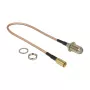 Coaxial kaabel DeLOCK 13024 0.25 m F SMB Brown